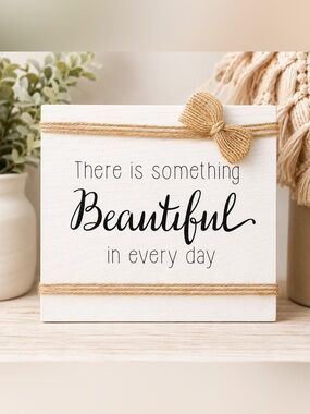 Farmhouse Rustic Inspirational Wooden Decorative Sign